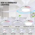 thumbnail image 2 of Ventilador de techo Kviflon de 46 pulgadas con control remoto/app de luces, color blanco, 2 of 9