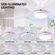 thumbnail image 2 of Ventilador de techo Kviflon de 46 pulgadas con control remoto/app de luces, color blanco, 2 of 9