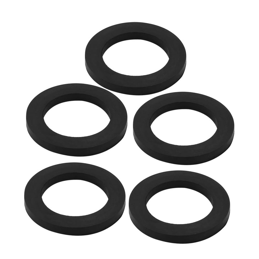 5pcs Black Rubber Round Flat Washer Assortment Size 20x30x3mm Flat