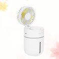 thumbnail image 3 of Mini ventilador portátil de escritorio con pulverizador, humidificador de aire para casa, oficina y coche (blanco), 3 of 5