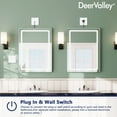 thumbnail image 6 of 24 in. W x 32 in. H Rectangular Frameless LED Light Anti-Fog Wall Mounted Bathroom Vanity Mirror in Silver, 6 of 10