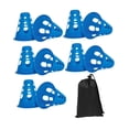 thumbnail image 3 of QccHieUs 10 Pieces Skating Marker Cones Training Cones Accessories Equipment with Storage Blue, 3 of 9