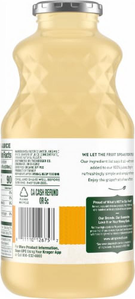 Simple Truth Organic No Sugar Added 100% White Grapefuit Juice