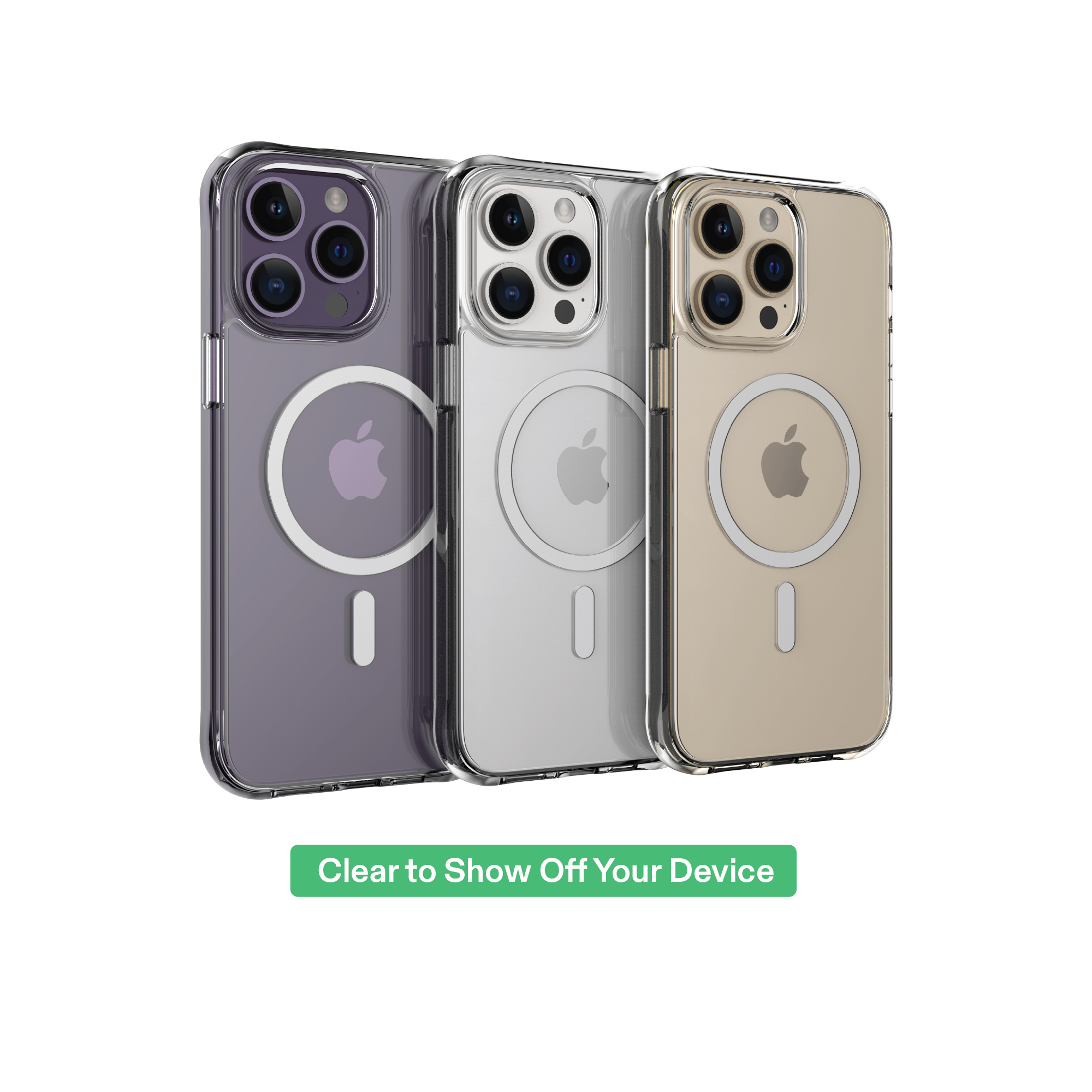 onn MagSafe Compatible Phone Case for iPhone 14 Pro Max - Clear