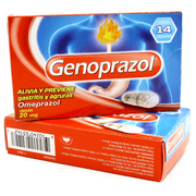 Genoprazol Omeprazole Delayed Release Tablets 20 mg, Acid Reducer 14 Capsules X2