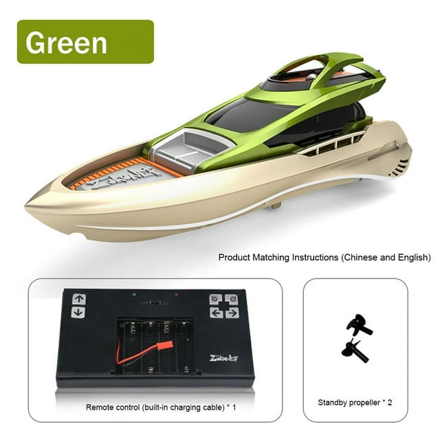 2.4GHz RC Racing Boat Fast Remote Control Boat for Pool & Lake Children Summer Outdoor Toys