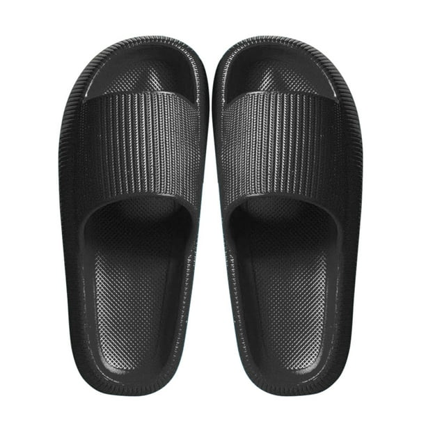 Sandalias Suaves Zapatillas Antideslizantes Diapositivas Para Verano Playa Mar (Negro 42-43) Likrtyny Para Estrenar