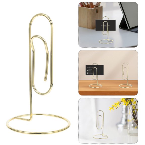 OFFIGAM Set of 2 Metal Business Card Holders for Office Desk, Stylish Desktop Organizer for Professional Workspaces