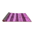 thumbnail image 2 of Ahgly Company Indoor Round Abstract Purple Modern Area Rugs, 7' Round, 2 of 4