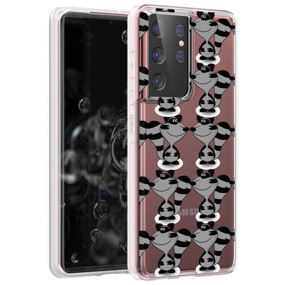 TalkingCase Slim Phone Case for Samsung Galaxy S21 Ultra 5G, S30 Ultra, (Not S21,S21+), Raccoon One Print, Lightweight,Flexible,Soft, USA
