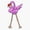 1pcs, variant on Christmas Flamingo Dabbing Santa Claus Holiday Animal Lover Vinyl Sticker