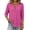 White with Floral print, variant on Length Sleeve Short Petite Cotton Tees Womens Tops 3/4 Sleeve V-Neck A-Line Tops - Button Front for Beach White S