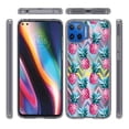 thumbnail image 3 of For Motorola Moto One 5G, Moto G 5G Plus Design Transparent Bumper Hybrid Case Cover - Pineapple ZigZag, 3 of 3