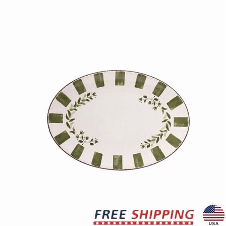 Bamboo Melamine Serving Tray Lightweight Shatter Resistant Ideal Entertaining Us