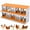 orange color, variant on Chicken Nesting Boxes 6/8/10 Holes Galvanized Steel Rustproof Egg Laying Box with Egg Collection Systems, Hen Eggs Laying Box, Ventilated/Easy to Install, for Chicken House/Duck House/Hen