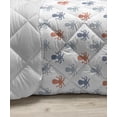 thumbnail image 3 of Octopus Down Alternative Comforter, Cheerful Chipper Animals in the Ocean with Starfishes Nautical Cartoon, Microfiber Quilt for All Season, 5 Sizes, Multicolor, by Ambesonne, 3 of 3