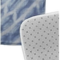 thumbnail image 3 of Simply Daisy 24" x 17" Plush Microfiber Blue Shibori Stripe Bath Mat, 3 of 3