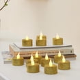 thumbnail image 3 of Velas LED Furora Lighting Doradas con Purpurina, Paquete de 12 para Decoración del Hogar, 3 of 8