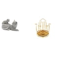 thumbnail image 1 of Portavasos Giratorio Con Forma De Gato, Escultura, Adorno De Mesa, Artesanía, Estatua Decorativa De Animal, Organizador De Tazas Con Escurridor De Metal Giratorio De 360 ​​grados Para, 1 of 8