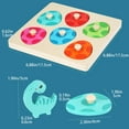 thumbnail image 3 of Wooden Dinosaur Egg Multi Layer Puzzle Children‘s Early Education Puzzle, 3 of 5