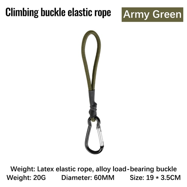 Outdoor Elastic Rope Mountaineering Hook Multifunctional Camping Portable Elastic Rope Buckle Ceiling Pull Rope Ground Nail Tent Accessories
