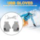 thumbnail image 5 of Guantes calefactables eléctricos recargables Manoplas calefactoras ajustables para deportes de esquí, 5 of 8