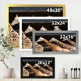 thumbnail image 4 of Designart 'Portrait Of Three Giraffes Running' Farmhouse Framed Art Print, 4 of 4