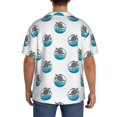thumbnail image 7 of Balery Turtle Men's Casual Button Down Shirt Short Sleeve Textured Summer Cuban Beach Shirts-4X-Large, 7 of 7