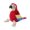 Parrot, variant on Dog Squeaky Plush Toys for Chewers, Plush Green Anole Chew Toy with Pineapple Fleece & White Cotton Rope, Interactive Durable Tough Chew Toys for Small Medium Large Dogs