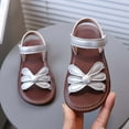 thumbnail image 2 of TOWED22 Girls Sandals Little Girl Summer Dress Shoes Lightweight Open Toe Beach Holiday（Silver,9）, 2 of 9