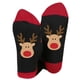 thumbnail image 3 of Calcetines navideños de algodón para hombre y mujer, con diseño de bloques de color, transpirables y con calcetines navideños de invierno., 3 of 3