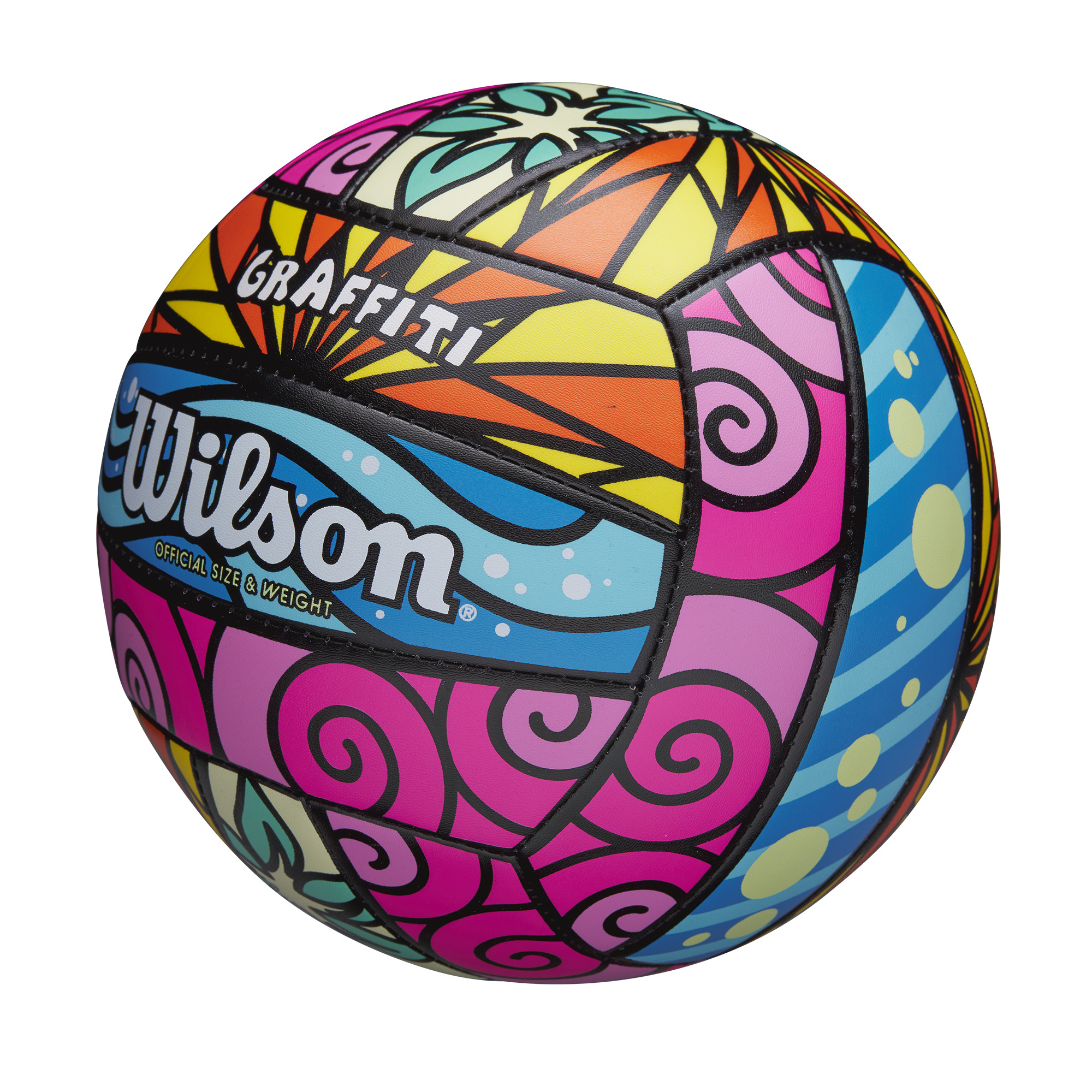 Wilson Graffiti Outdoor Volleyball, Official Size - image 4 of 7