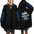 thumbnail image 3 of Sudadera con capucha de Disney Stitch para mujer, ropa de calle de Manga con cremallera, estilo Harajuku, años 90, Y2k, 3 of 3