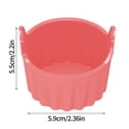 thumbnail image 2 of Molde para freidora de silicona, bandeja para freidora de silicona, bandeja para molde para freidora reutilizable, molde para microondas para huevos horneados para freidora, accesorios para freidora, 2 of 2