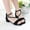 Black, variant on ATOGUTA Sandals Girls Black Kids Heels Dress Shoes Ankle Strap Wedding Party Flower Girl Shoes