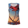 thumbnail image 4 of Lsque Sunset Rose Elegance Printed Workout Tank Tops for Women, Athletic Sports Tank Tops, Compression Sleeveless Dry Fit Shirts,Sleeveless Yoga Shirt-Small, 4 of 9