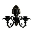 thumbnail image 3 of Candelabro de pared decorativo, candelabro de hierro para velas negro, 3 of 9