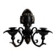 thumbnail image 3 of Candelabro de pared, Candelabro de pared, Candelabro de metal, Decorativo negro, 3 of 9