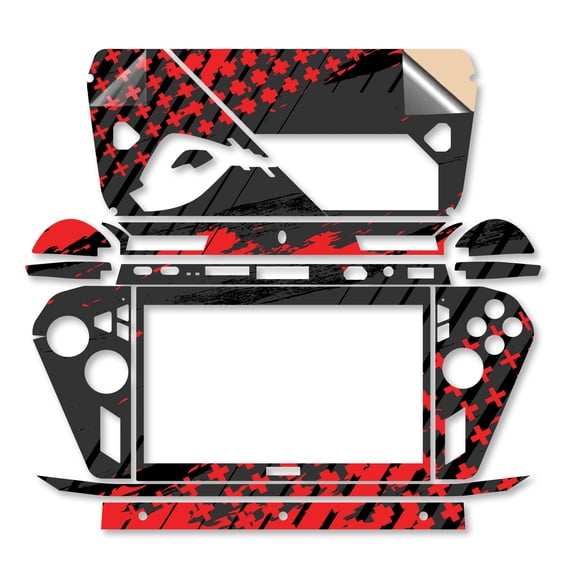 Gaming Skin Compatible With Asus ROG Xbox Ally X (2025) - Grunge Red - Premium 3M Vinyl Protective Wrap Decal Cover - Easy To Apply | Crafted in the USA by MightySkins