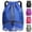 Blue, variant on Waterproof Gym Bags with Drawstring, Large Capacity Sports Bag, with Bottom Compartment and Wide Drawstring, Soccer Backpack for Women Men Junior (Black)