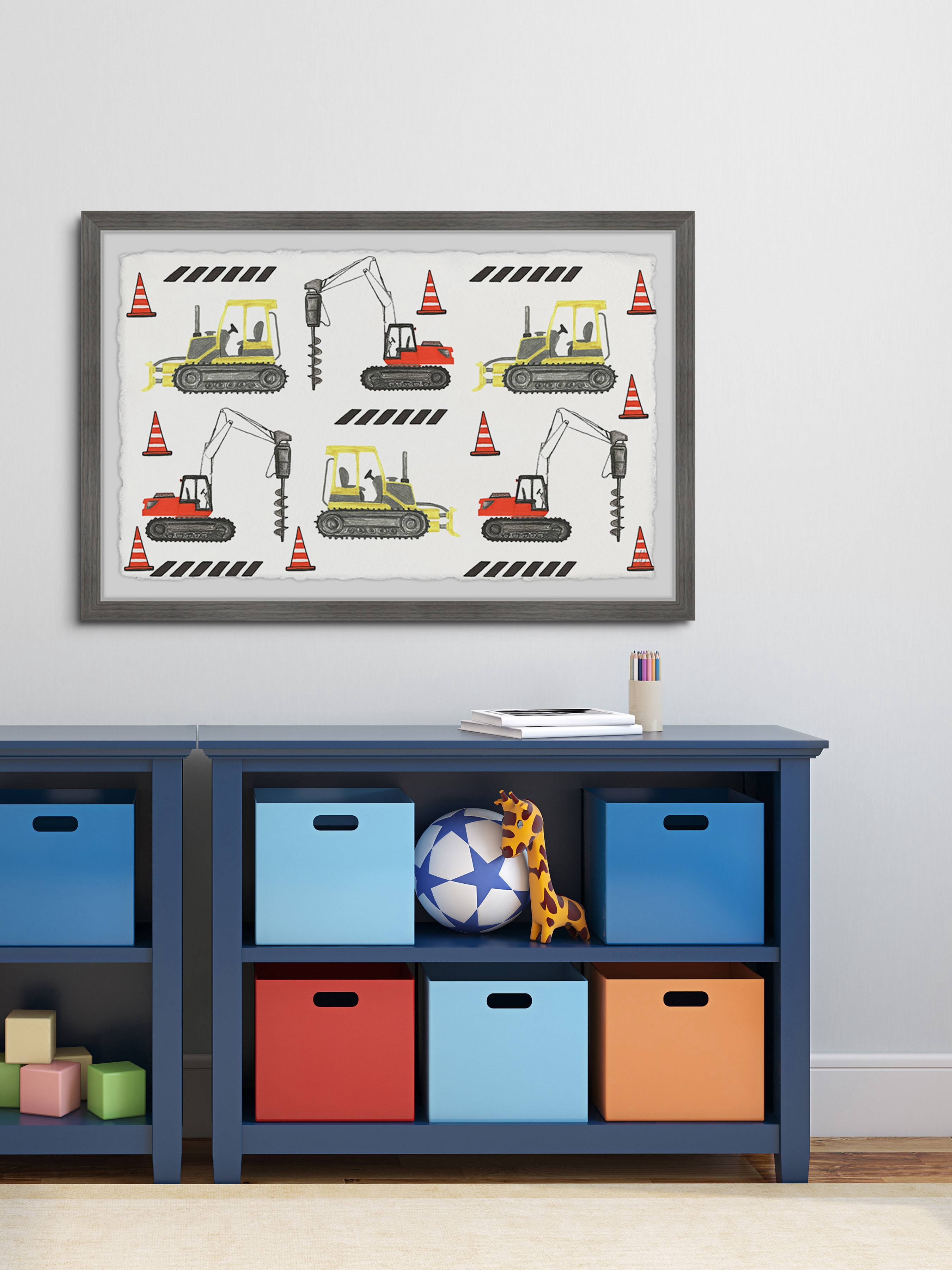Marmont Hill Bulldozer and Drill Duo Framed Wall Art