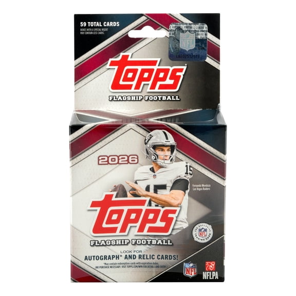 2026 Topps NFL Flagship Football Trading Card Hanger Box