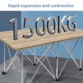 thumbnail image 3 of HLONK Portable Folding Work Stand Foldable Workbench Table Support Sawhorse Bracket For Home Office Outdoor Crafting, 3 of 7