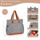 thumbnail image 2 of Bolsa de almuerzo HSHRICH, grande, para mujer, con aislamiento de trabajo, 14 L, rayas, 2 of 6