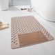 thumbnail image 5 of Alfombrilla de baño de ducha cuadrada Desagüe antideslizante | Alfombra de baño de plástico antifatiga | Alfombrilla impermeable resistente al moho con ventosas y cepillo de pie incorporado | 1, 5 of 5