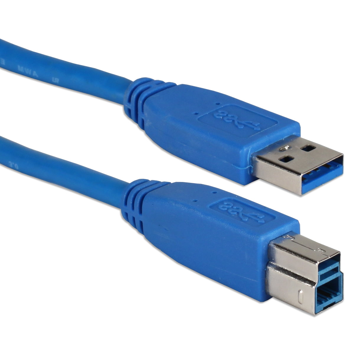 10U3-02210 USB 3.0 Printer/Device Cable 10 Foot Blue Type A Male to Type B Male 