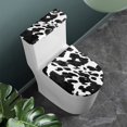 thumbnail image 2 of FORUDESIGNS Cow Pattern 2 Pcs Toilet Lid Cover Toilet Tank Cover Replacement Soft Bathroom Toilet Decoraction Accessories Fits Most Round Elongated and Oblong Lids, 2 of 8