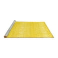 thumbnail image 2 of Ahgly Company Machine Washable Indoor Rectangle Abstract Yellow Contemporary Area Rugs, 2' x 5', 2 of 4