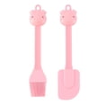 thumbnail image 1 of Dsseng 1 Set 2pcs Cartoon Pig Shape Silicone Scraper Brush Kids Baking Tools Supplies (Pink), 1 of 5