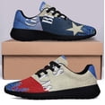 thumbnail image 3 of Texas Bluebonnet Flower God Bless Texas Shoes Sneakers Black Size 13, 3 of 7